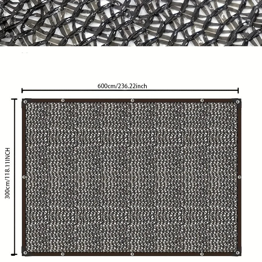 Black Shade Cloth Sunblock Mesh Cover Taped Edge With Grommets, Sun Net For Pergola, Plants Greenhouse, Gardens, Patio, Canopy Beauty World Shop