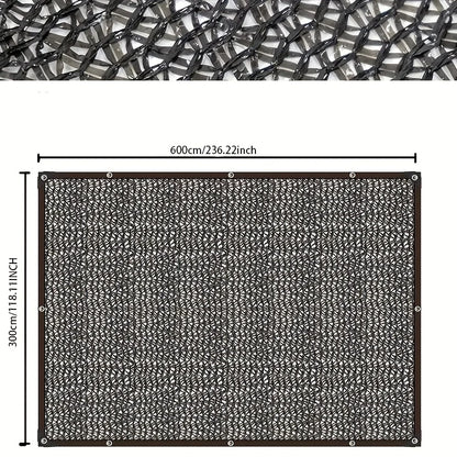 Black Shade Cloth Sunblock Mesh Cover Taped Edge With Grommets, Sun Net For Pergola, Plants Greenhouse, Gardens, Patio, Canopy Beauty World Shop