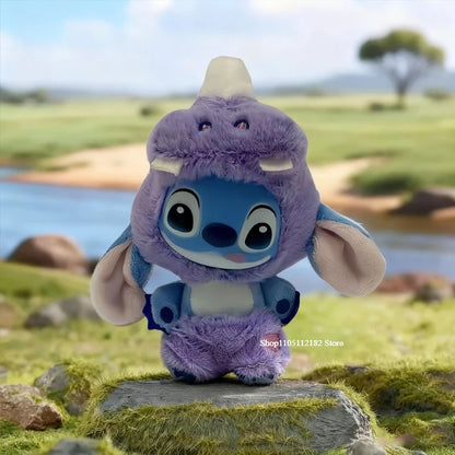 Disney Stitch Wild Animal Series Blind Box Plush Vinyl Toy Cute Doll Replica Mystery Box Bag Pendant Decor New Year Festive Gift Beauty World Shop
