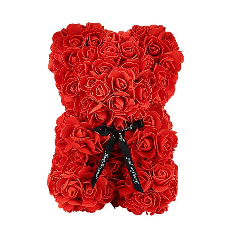 2025 New Artificial Flower Eternal Rose Teddy Bear for Mom Mother's Day Birthday Valentine's Day Anniversary Gifts & Decorations Beauty World Shop