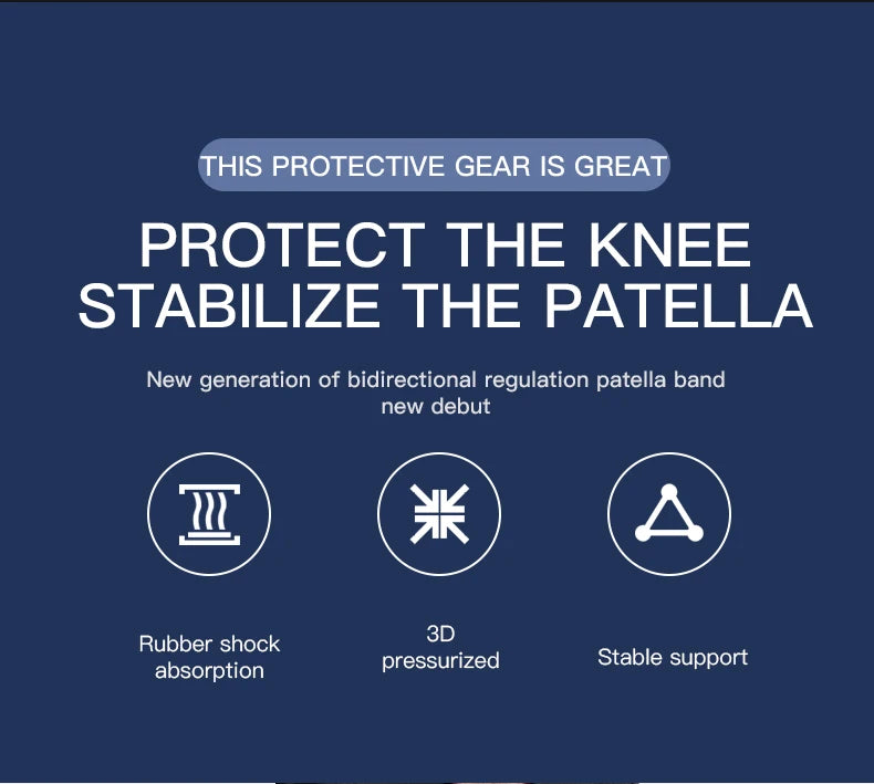 1PC Patella Kneecap Band Adjustable Silica Gel Knee Tendon Strap Protector Knee Pad Running Sports Cycling Gym Knee Support Beauty World Shop