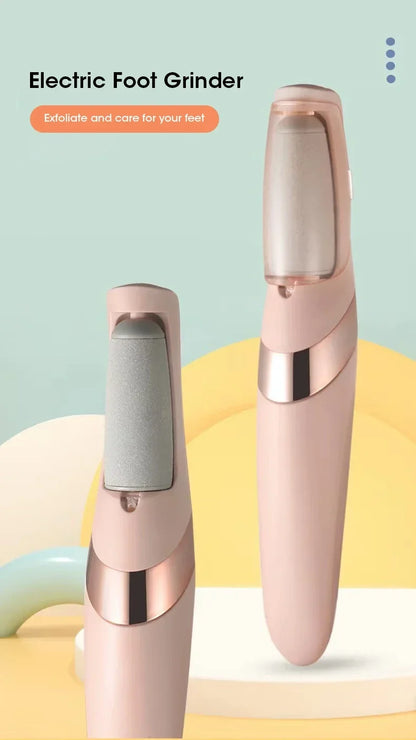 NEW USB Electric Dead Skin Pedicure Automatic Foot Grinder Rechargeable Roller Feet Pedicure Tool with 2 Removable Roller Heads Beauty World Shop