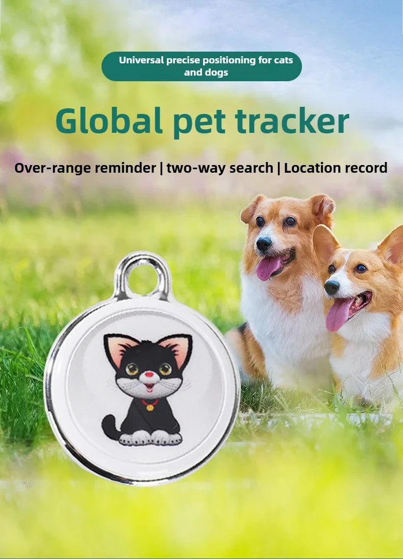 Pet Anti-Lost GPS Tracker Bluetooth-compatible Smart Wearable Waterproof Locator Real-time Tracking Dog Cat Collar Find Device