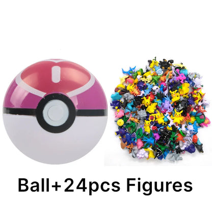 аниме фигурки Toys 7Cm Elf Ball 2-3cm Anime Action PokeBall Figures Monster Toy Model Dolls Children Christmas Gift Beauty World Shop