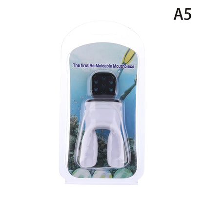 Silicone Snorkel Diving Mouthpiece Scuba Moldable Bite Mouthpiece Regulator Plastic Snorkel Mouthpiece Beauty World Shop