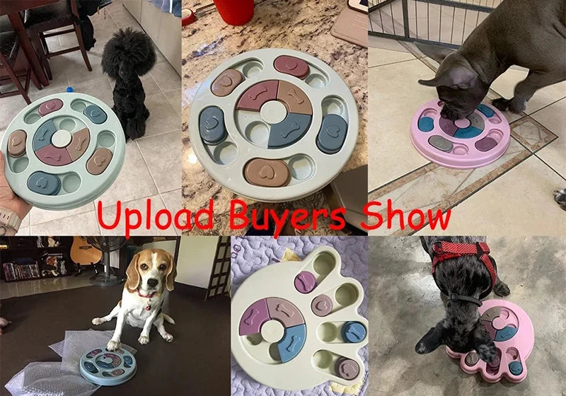 Dog Puzzle Toys Slow Feeder Interactive Increase IQ Food Dispenser Non-Slip Slowly Eating Bowl Cat Dogs Food Games Beauty World Shop
