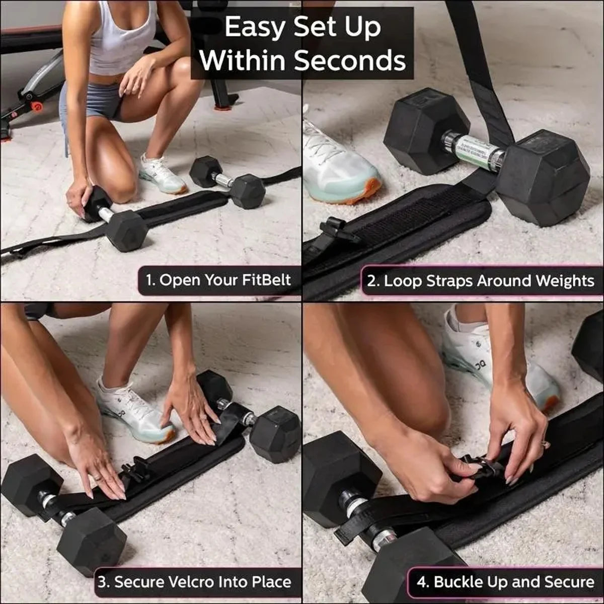 Adjustable Weighted Waist Belt, for Home Workouts, Dumbbell Training & Hip Shaping, Home Gym Fitness Equipment Beauty World Shop