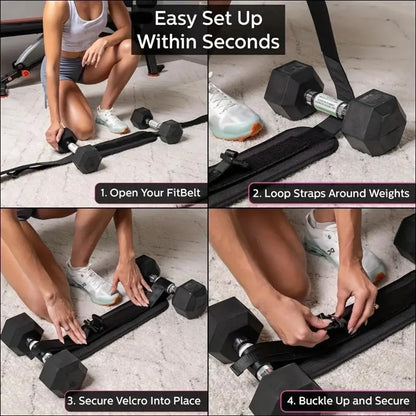 Adjustable Weighted Waist Belt, for Home Workouts, Dumbbell Training & Hip Shaping, Home Gym Fitness Equipment Beauty World Shop