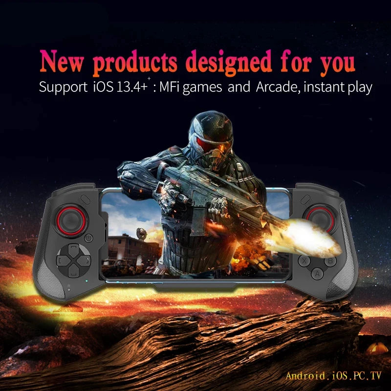 Gamepad For iPhone Android Cell Phone Control Bluetooth Controller Trigger Pubg Mobile Joystick Gaming Smartphone Mando Game Pad Beauty World Shop