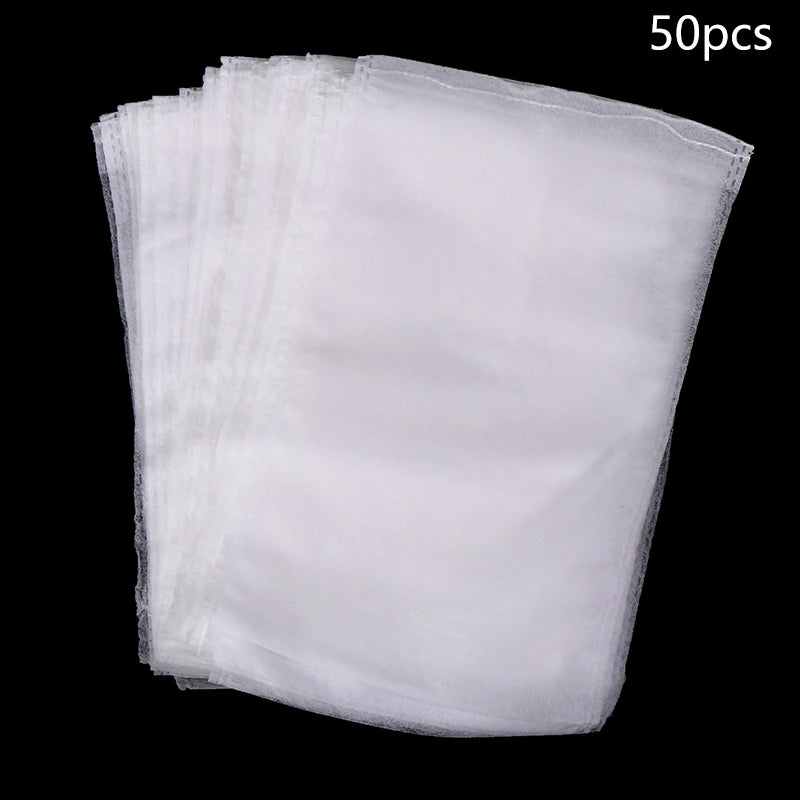 50Pcs Grapes Fruit Protection Bags Pest Control Anti-Bird Garden Netting Bags Mesh Agricultural Tree Garden Tool Bags Beauty World Shop