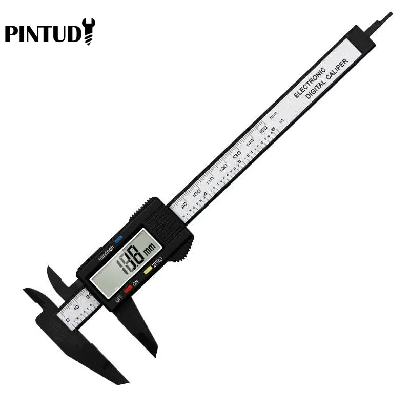 1PC Plastic Vernier Caliper Digital Display Caliper Mini Text Play Caliper Student Vernier Ruler 0 to 150mm Measuring Tool Beauty World Shop