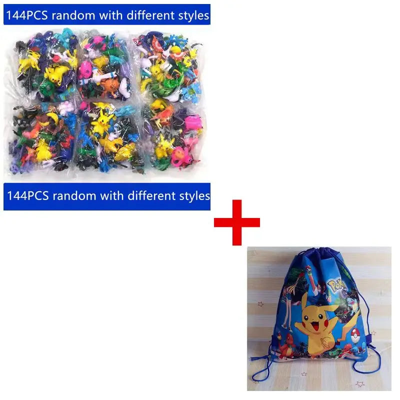 1-144 PCS Gift Box Christmas Gift Action Figure Toys Genuine  Anime Figure Toys For Children Beauty World Shop