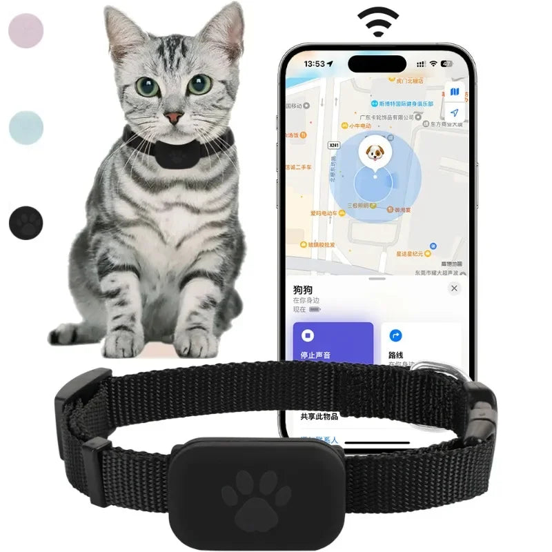 Pet Bluetooth GPS Tracker Dog Mini Tracking Movement Alert Collars Anti Lost Tracker for Cats and Puppies Remote Global Locator Beauty World Shop