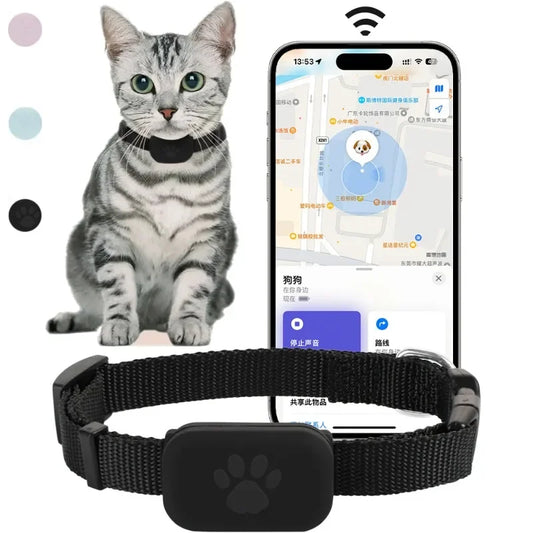 Pet Bluetooth GPS Tracker Dog Mini Tracking Movement Alert Collars Anti Lost Tracker for Cats and Puppies Remote Global Locator Beauty World Shop