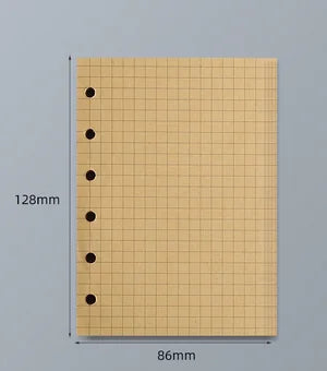 45 Sheets A5 A6 A7 Loose Leaf Notebook Refill Spiral Binder Inner Page Line Blank craft  Grid Inside Paper Stationery Beauty World Shop