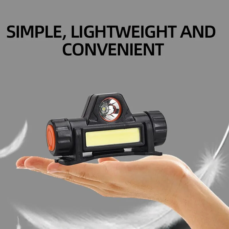 Rechargeable COB LED USB Headlamp Strong Magnetic Powerful Headlight Super Bright Waterproof Head Torch For Outdoor Fishing Beauty World Shop