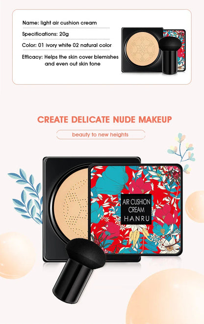 Mushroom Air Cushion plant Nourishing BB cream Concealer Moisturizing foundation fluid isolating plain cc cream Beauty Trend Shop