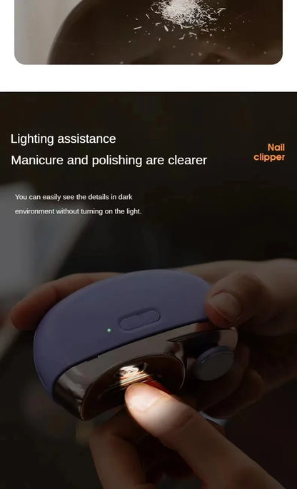 Electric Nail Clipper Grinding and Polishing 2 in 1 Multifunctional Portable Automatic Nail Grinder Electric Manicure Tool Beauty World Shop