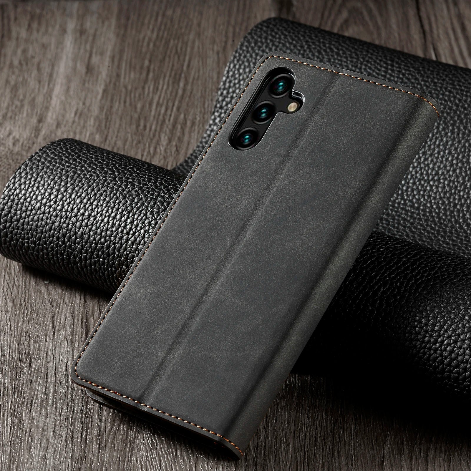 Leather Phone Case For Samsung S26 S25 edge S24 S23 FE S22 Ultra S21 S20 S10 Plus Note 20 10 9 Magntic Flip Card Wallet Cover Beauty World Shop