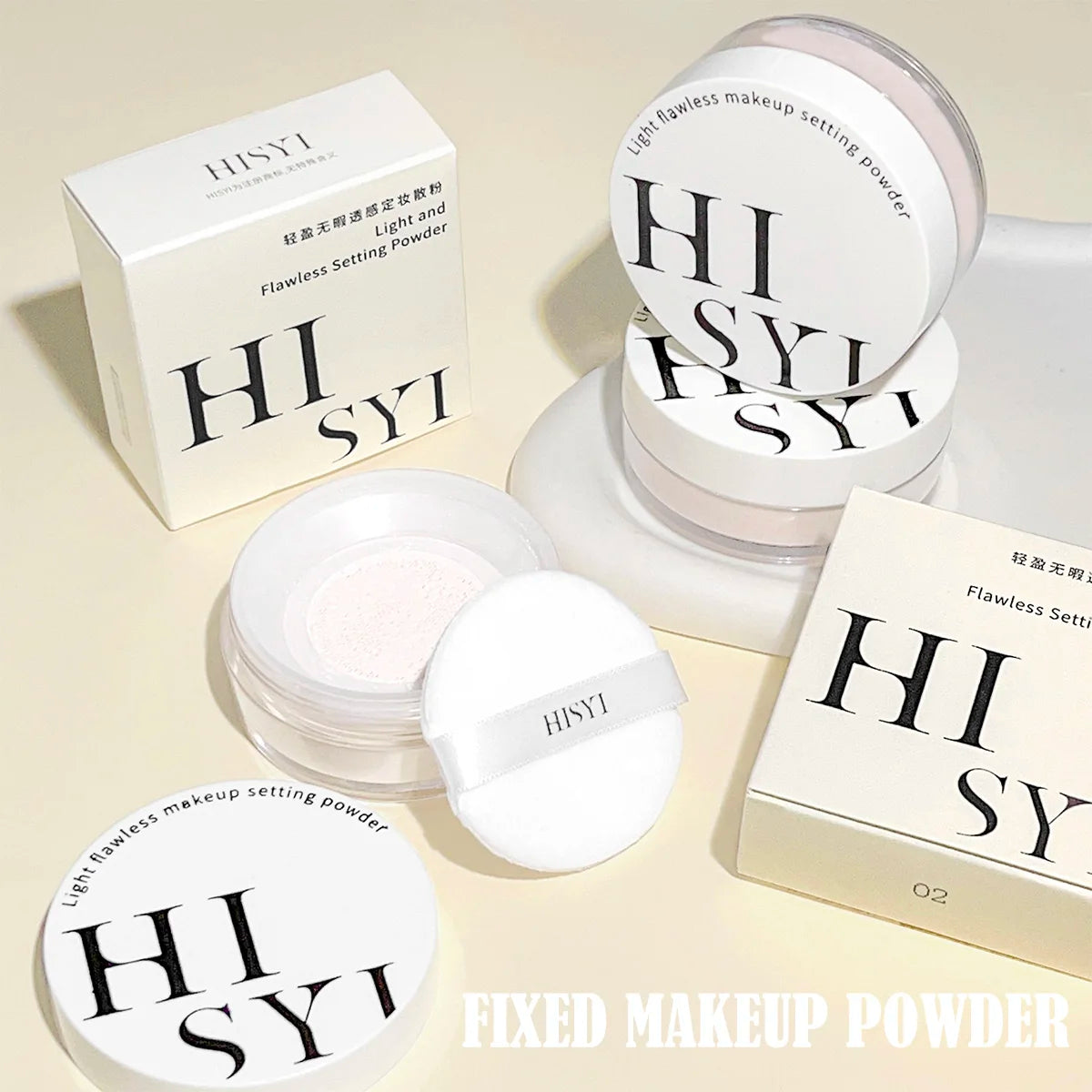 Light, flawless and transparent makeup setting powder,waterproof and easy to take off, natural makeup holding and setting powder Beauty World Shop