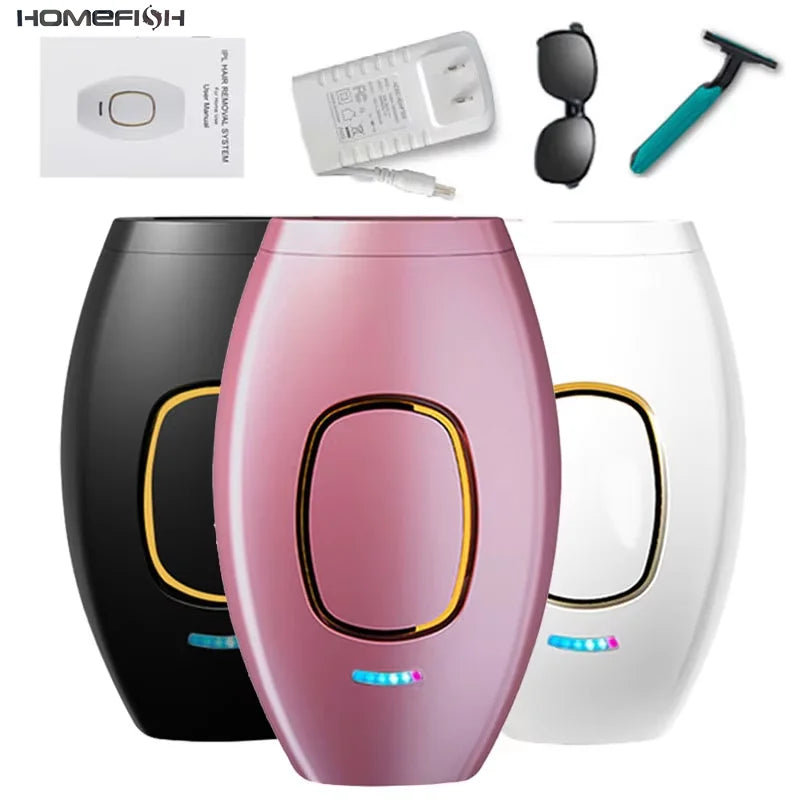 Body Bikini IPL 500,000 Flash Depilator Pulses Permanent Laser Epilator Painless For Women Hair Removal Home Use Devices Beauty World Shop