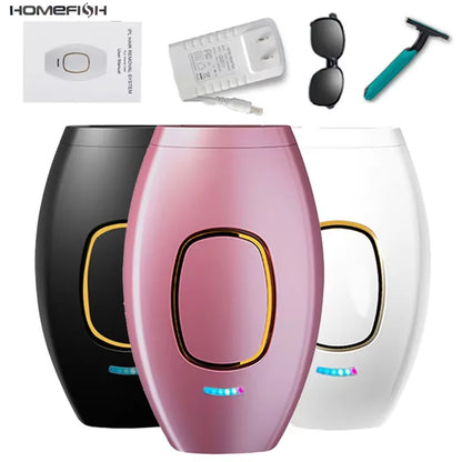 Body Bikini IPL 500,000 Flash Depilator Pulses Permanent Laser Epilator Painless For Women Hair Removal Home Use Devices Beauty World Shop