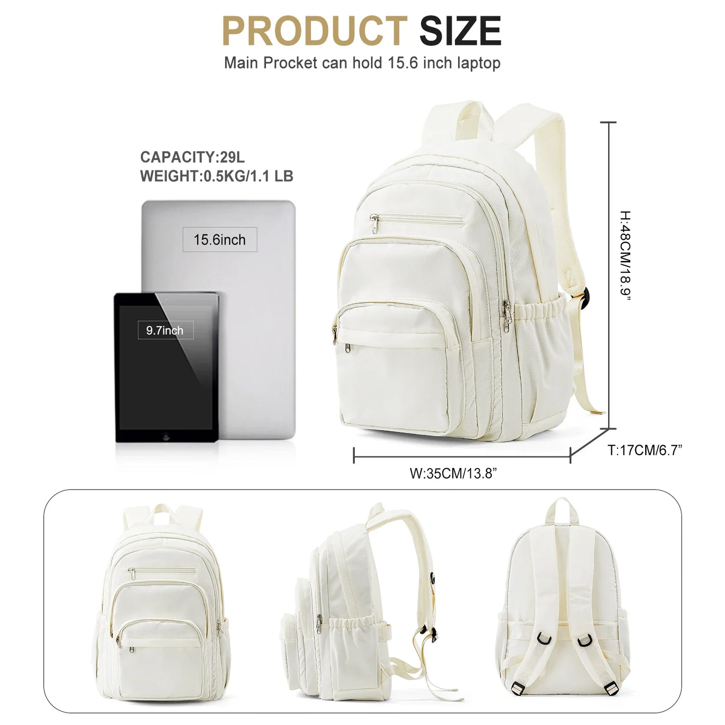 Backpack for Girls Teenager Travel School Backpacks Boys Children Rucksack Casual School Bags Backpack Cute Multipocket Book Bag Beauty World Shop