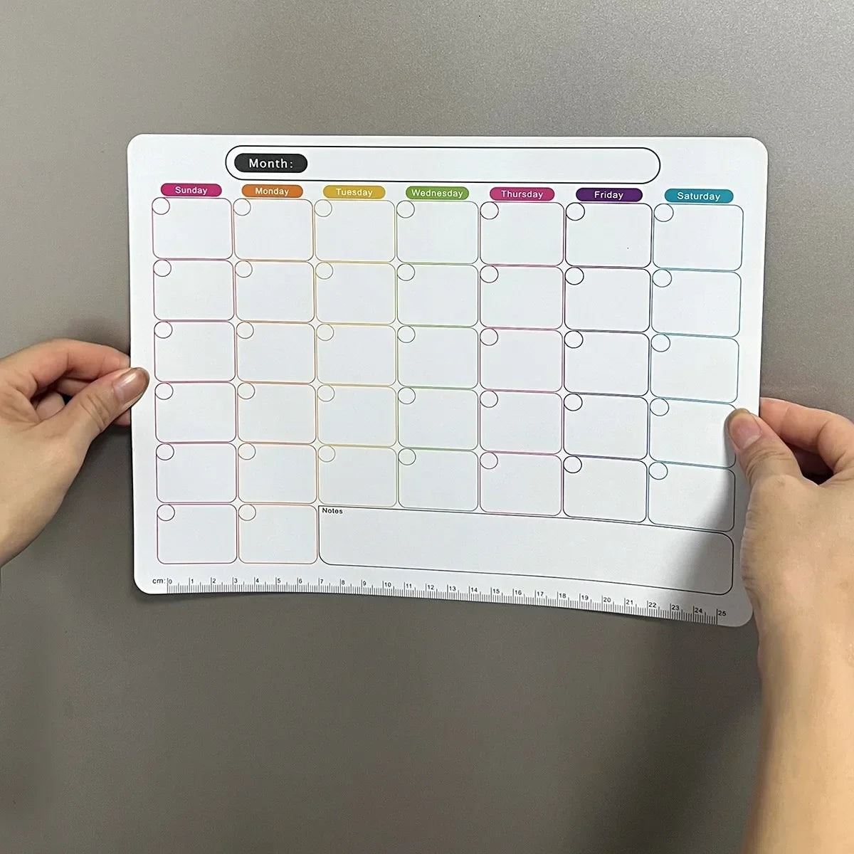 A refrigerator magnet ,monthly and weekly planner, magnetic calendar sticker, soft magnetic note sticker, message board Beauty World Shop