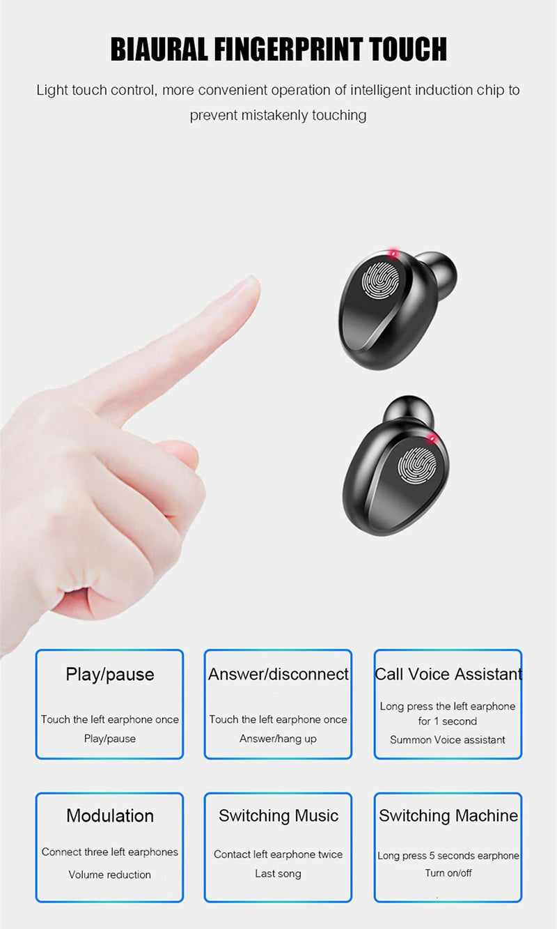 Tws F9 Wireless Esports Earphones, 5.1 Bluetooth Sports Music Earphones, Suitable For Xiaomi, Samsung, Huawei, Iphone, Oppo Beauty World Shop
