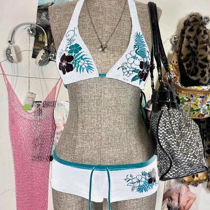 Spring and Summer Fashion Trend: Y2K Sexy Bikini - Ins European and American Niche Design, Figure-Hugging Swimsuit Set Beauty World Shop
