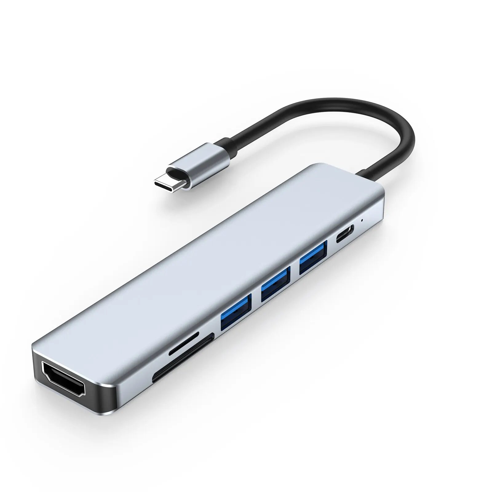 7 In 1 Type C Usb Hub Seven In One Type C 4k 30hz Usb Splitter Supports All Type C Channel Computers To Usb Compatible With Hdmi Beauty World Shop