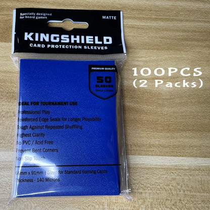 100PCS Matte Colorful Standard Size Card Sleeves TCG Trading Cards Protector Tarot Shield Board Games Cover PKM 66x91mm Beauty World Shop