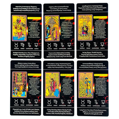 Tarot Cards For Beginners With Meaning On Them, 78pcs-Cards Fortune Telling Game Family Party Entertainment Cards Game Beauty World Shop