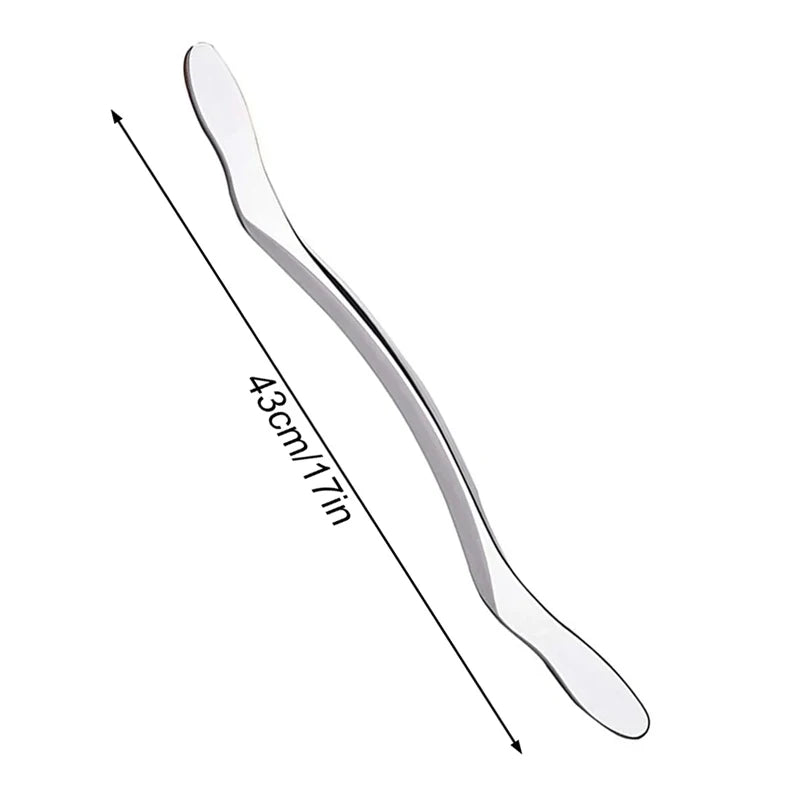 1Pcs Sport Stainless Steel Long Gua Sha Tool-Guasha Long Bar Muscle Scraping Massage Tools-Help Relieve Sore Muscles Soft Tissue Beauty World Shop