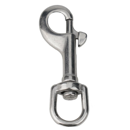 1PCS 316 Stainless Steel Diving Swivel Bolt Snap Spring Hook Clip For Scuba Diving Pet Leash Flag Stainless Steel Oval Swivel Beauty World Shop