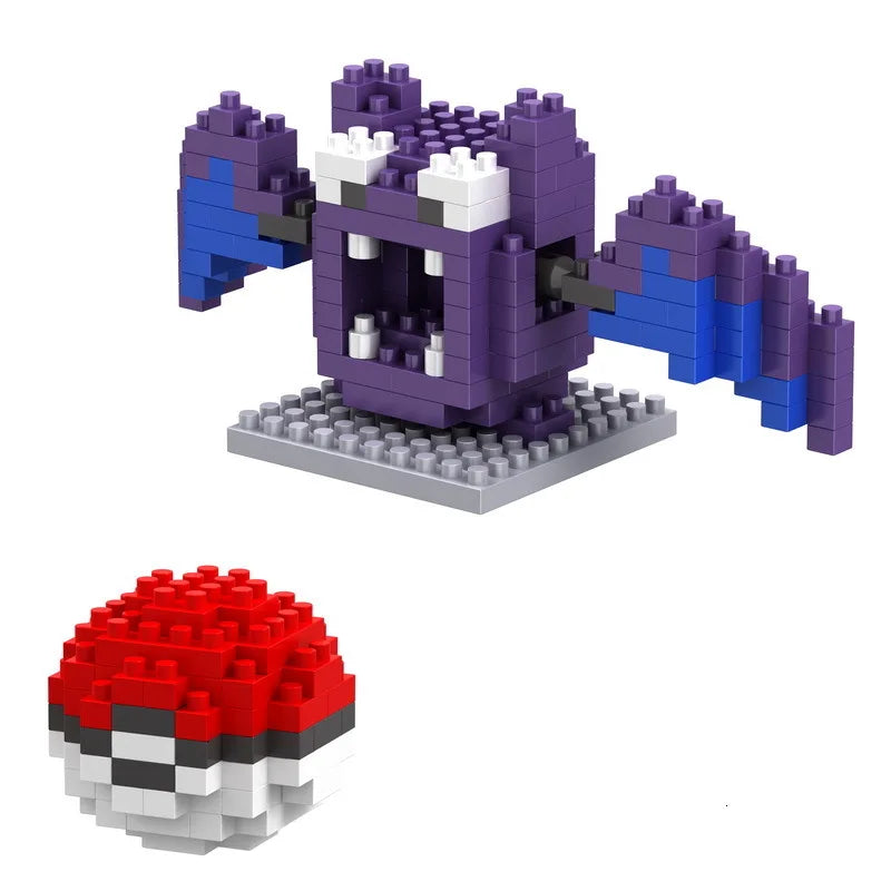 75 Style Building Blocks Assembly Anime Picachu Charizard Doll Blastoise Bulbasaur Gengar Bricks Figures Toy for Kid Gift Beauty World Shop