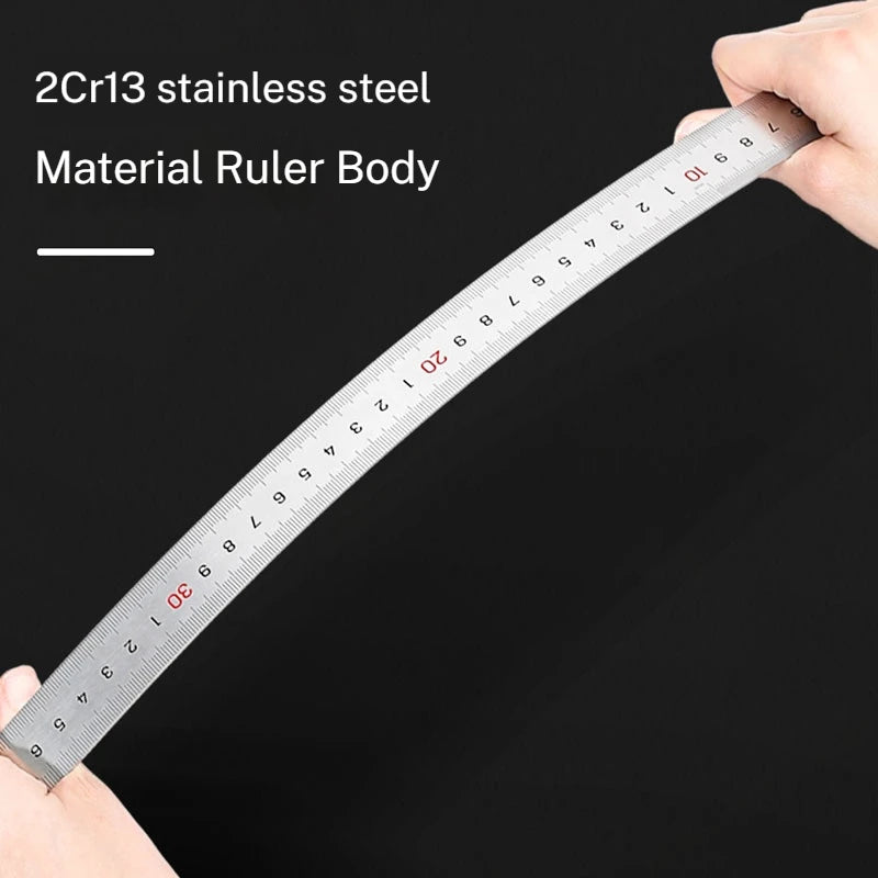 Deli Stainless Steel Ruler for Students And Woodworkers Straight Edge Measuring Tool for Drawing And Drafting 15/20/30/50cm Beauty World Shop