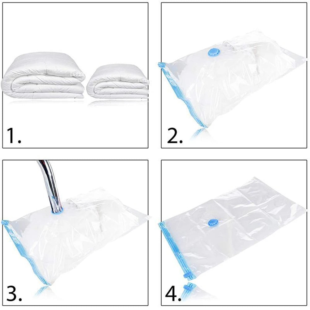 Vacuum Storage Bags With Valve Folding Compressed Space Saving Clothes Storage Big Size For Towel Cloth Blanket Beauty World Shop