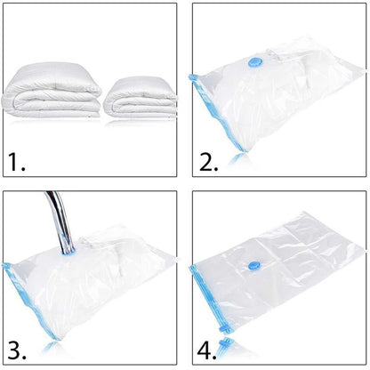 Vacuum Storage Bags With Valve Folding Compressed Space Saving Clothes Storage Big Size For Towel Cloth Blanket Beauty World Shop