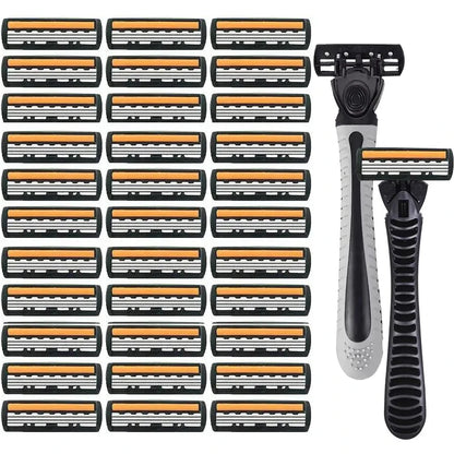 Shaver Brand New Design Men Razor Shaving two Layer Shaver Reusable Razor Imported Blade Multi Tool Head Change Beauty World Shop