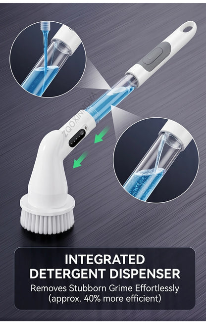 Household Cordless Spin Scrubber Kitchen Gadgets Hair Brushes Bathroom Broom Toilet Mops Electric Multipurpose Cleaning Brush Beauty World Shop