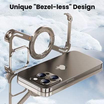 Oatsbasf Z Shape Metal Phone Case for iPhone15 /16 Pro Max Phone Protective Cover Shockproof Bumper w/360° Rotation Holder Beauty World Shop
