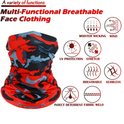 Outdoor UV Protection bandana Scarf Neck Warmer Multifunctional Fishing Hiking Cycling Face Head Wrap Cover Bandana Headband Cap Beauty World Shop