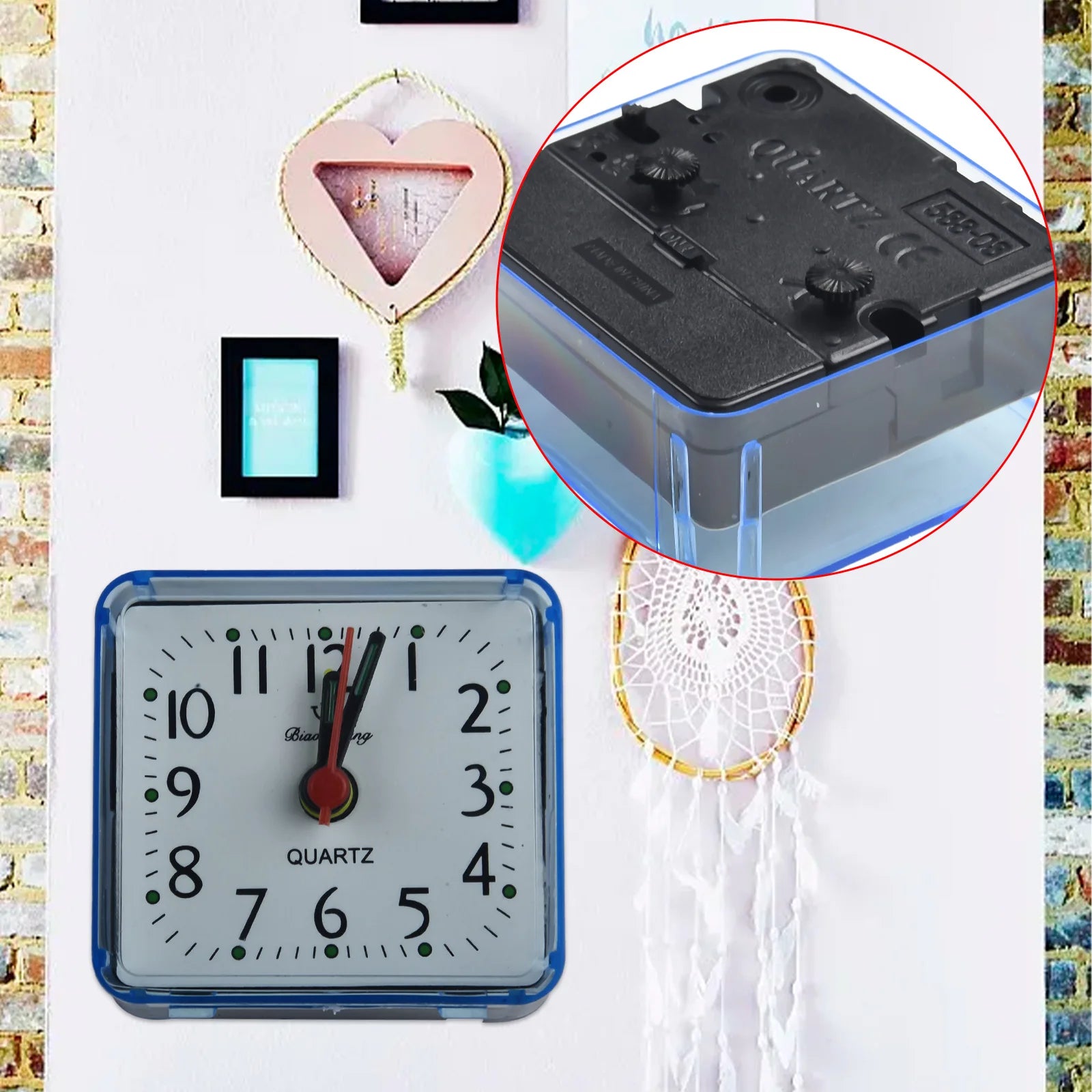 Digital Alarm Clock Bedside Small Alarm Clock Quartz Battery Operated Square Student Bedroom Wake Up With Beeping Sound Beauty World Shop