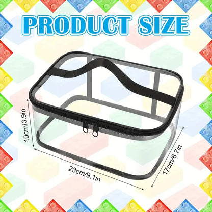 Transparent Mesh Zipper Toy Storage Bag - Large Capacity Puzzle and Block Organizer, Ideal for Toy and Building Block Storage So Beauty World Shop