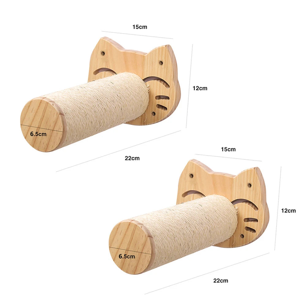 Cat Wall Hiding House Hammock Climbing Shelves Moon Perches Bed Ladder Solid Wood Steps For Activity Indoor Cats Wall Furniture Beauty World Shop