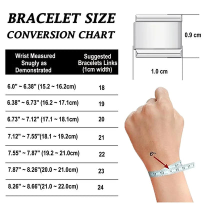 2024 New Popular Fashion Italian Module Charm Links Fit 9mm Bracelet Stainless Steel Links Jewelry Making Beauty World Shop