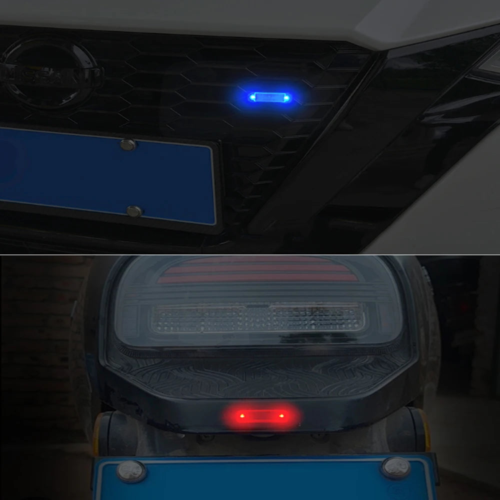 Mini LED Solar Power Car Warning Light Night Security Simulated Alarm Wireless Anti-Theft Caution Lamp Flashing Dummy Alarm Lamp Beauty World Shop
