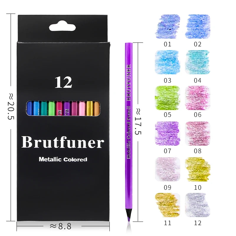 Brutfuner 48/72/120/150/160/180Colors Pencils Professional Oil Wood Soft Watercolor Pencil For School Draw Sketch Art Supplies Beauty World Shop