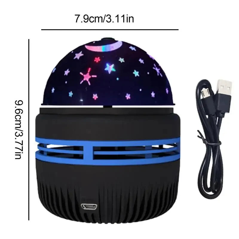 LED Starry Sky Night Lights USB Projector Lamp Magic Ball Moon Star Christmas Lights Home Room Atmosphere Decorations Beauty World Shop